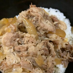 クッキングプロでつゆだく牛丼【圧力鍋】